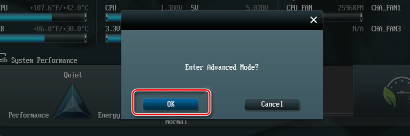 ASUS UEFI - Advanced Mode 1