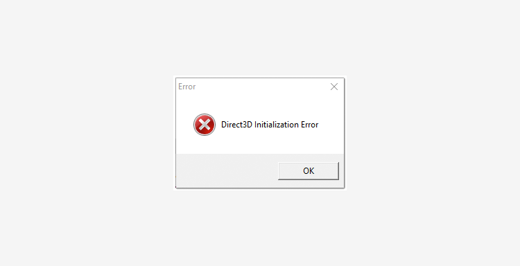 Direct3D Initialization Error